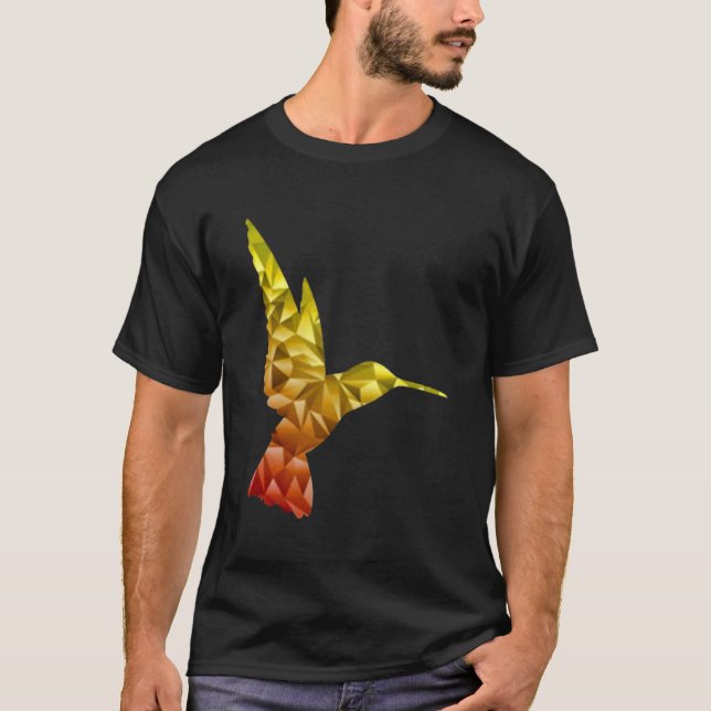 Hummingbird polygonal symbol T-Shirt (Front)