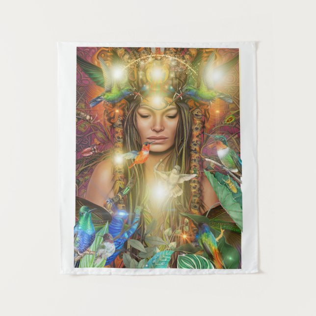 Hummingbird Princess Tapestry (Front)