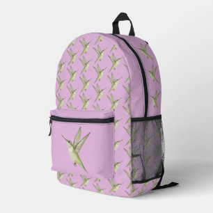 Hummingbird Printed Backpack