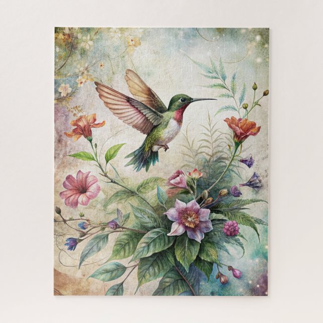 Hummingbird Puzzle (Vertical)