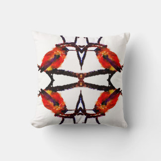 Hummingbird red purple cute bird  cushion