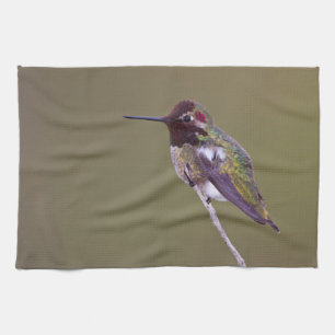 Hummingbird resting tea towel