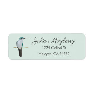 Hummingbird Return Address Label