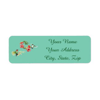 Hummingbird Return Address Label
