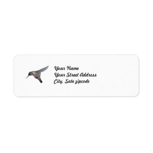 Hummingbird Return Address Label