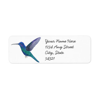 Hummingbird Return Address Return Address Label