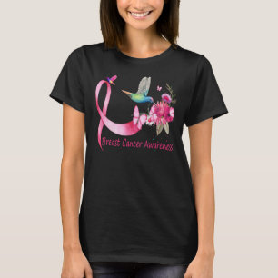 Hummingbird ribbon breast cancer awareness T-Shirt