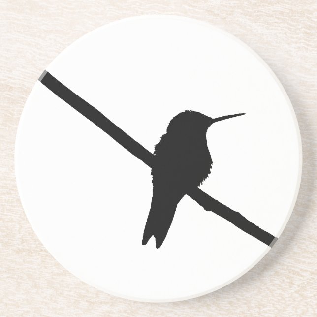 Hummingbird Silhouette Coaster (Front)