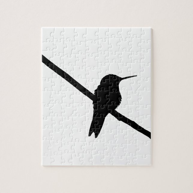 Hummingbird Silhouette Jigsaw Puzzle (Vertical)