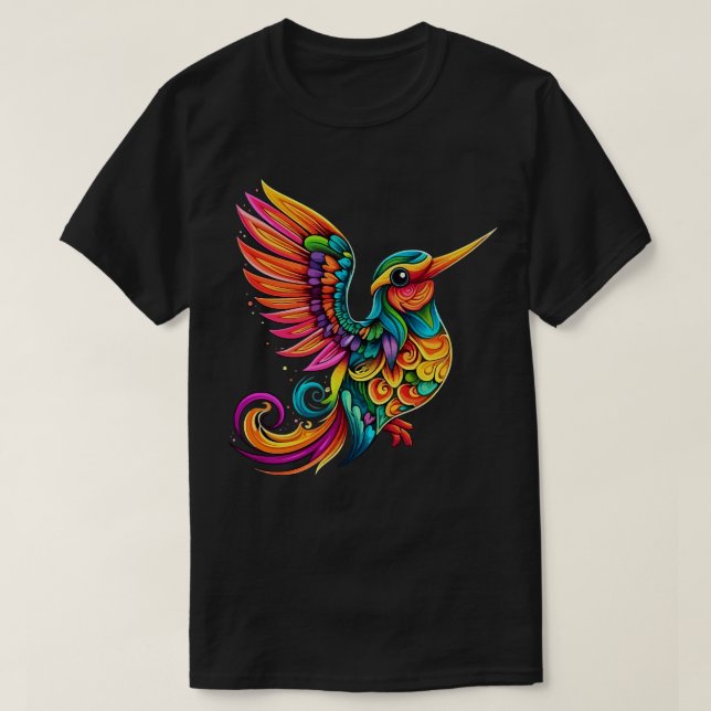Hummingbird Smiling T-Shirt (Design Front)