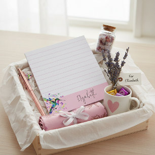 Hummingbird splatter personalised notepad