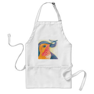 Hummingbird Stars Galaxy Watercolor Standard Apron