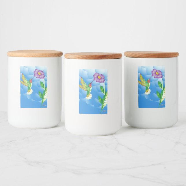 Hummingbird:  Stylised Food Label (Bottles)