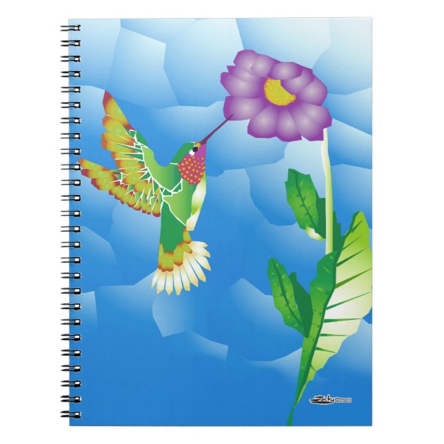 Hummingbird:  Stylised Notebook (Front)