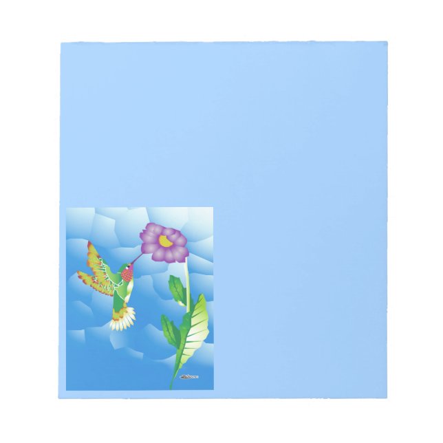 Hummingbird:  Stylised Notepad (Front)