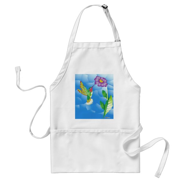 Hummingbird:  Stylised Standard Apron (Front)