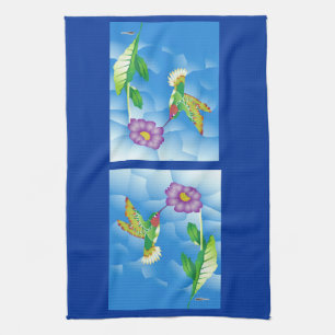 Hummingbird:  Stylised Tea Towel