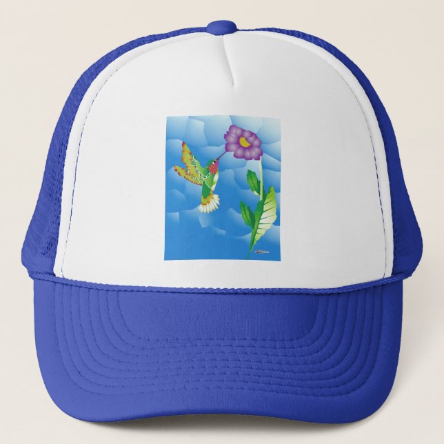 Hummingbird:  Stylised Trucker Hat (Front)