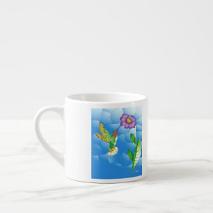 Hummingbird:  Stylized Espresso Cup