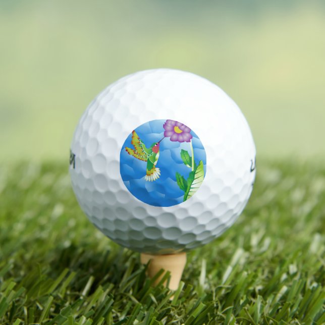 Hummingbird:  Stylized Golf Balls (Insitu Tee)