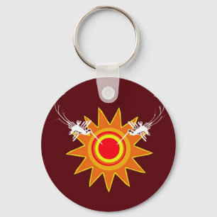 Hummingbird Sun Keychain