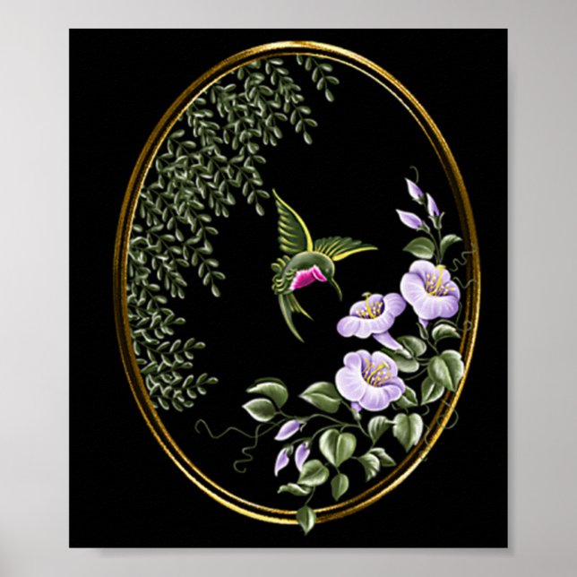 Hummingbird Suncatcher Design Print (Front)