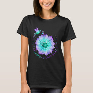 Hummingbird Sunflower Suicide Prevention Awareness T-Shirt