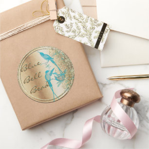 Hummingbird Swirl Classic Round Sticker