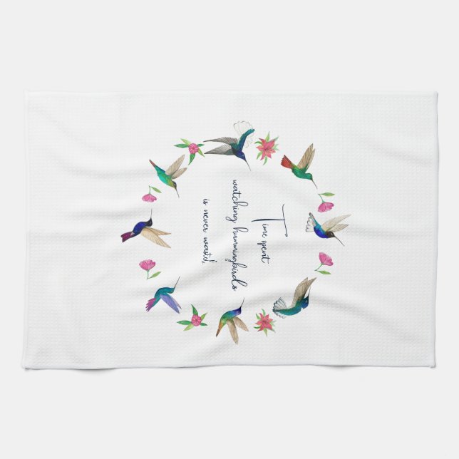 Hummingbird Tea Towel (Horizontal)