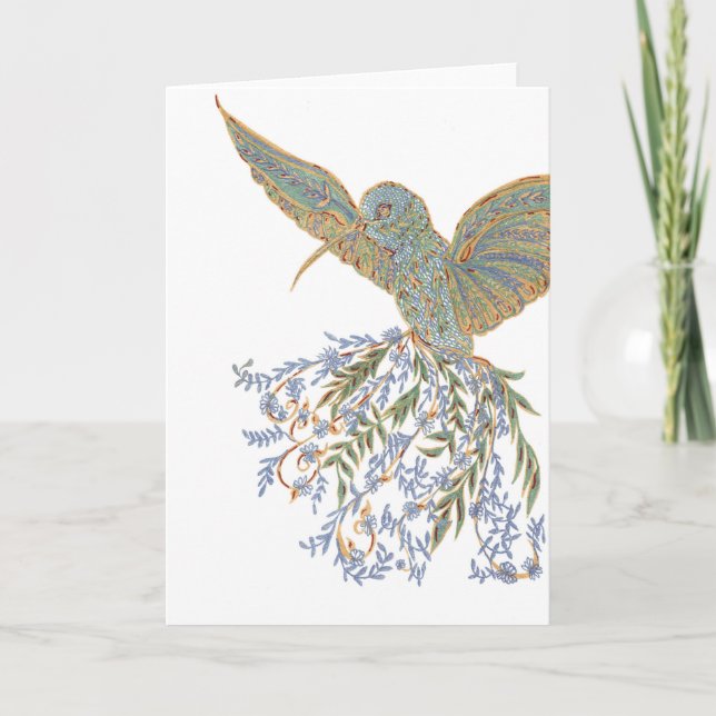 Hummingbird Thank You Card (Front)