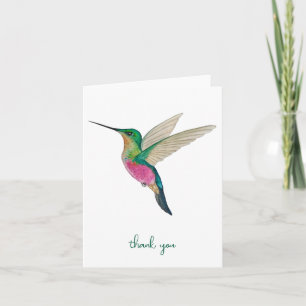 Hummingbird Thank You Card