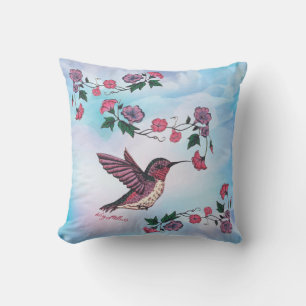 Hummingbird Throw Pillow
