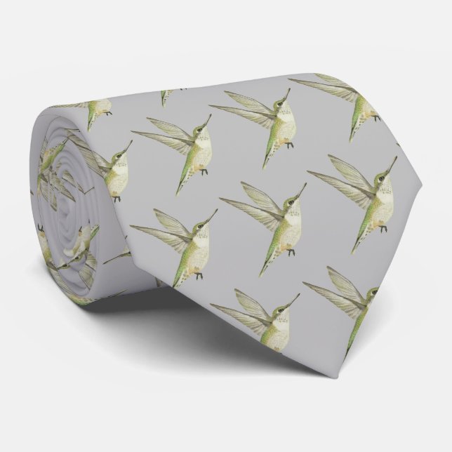 Hummingbird Tie (Rolled)