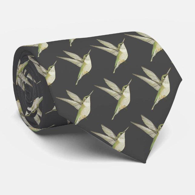 Hummingbird Tie (Rolled)