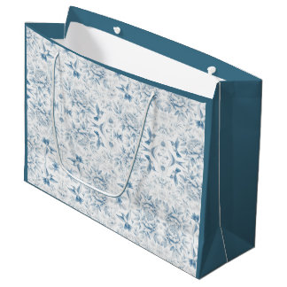Hummingbird Toile Gift Bags