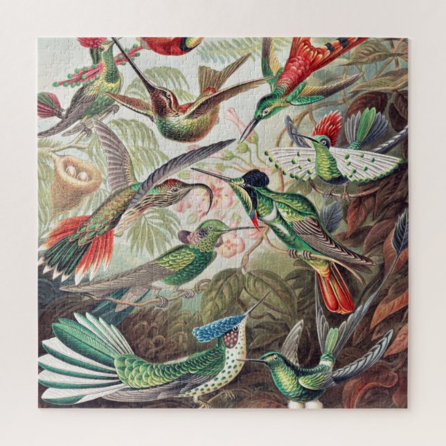 Hummingbird, Trochilidae Kolibris by Ernst Haeckel Jigsaw Puzzle (Vertical)