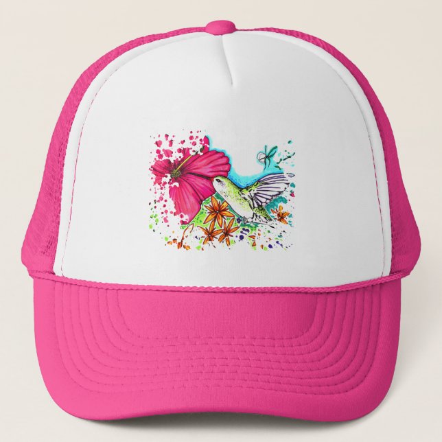 Hummingbird Trucker Hat (Front)