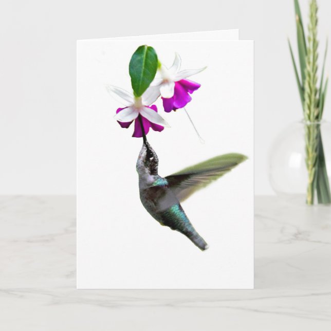 Hummingbird Valentine Card (Front)