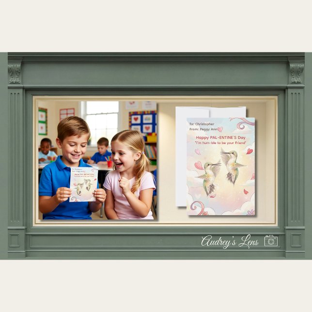 Hummingbird Valentines Day Classroom Card (Creator Uploaded)