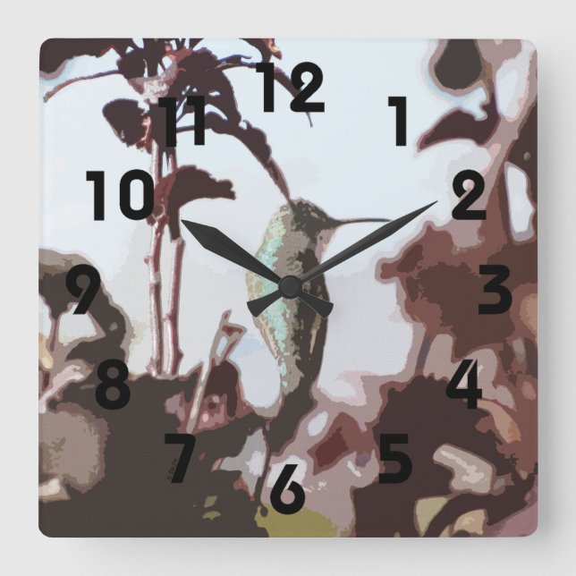 Hummingbird Wall Clock (Front)