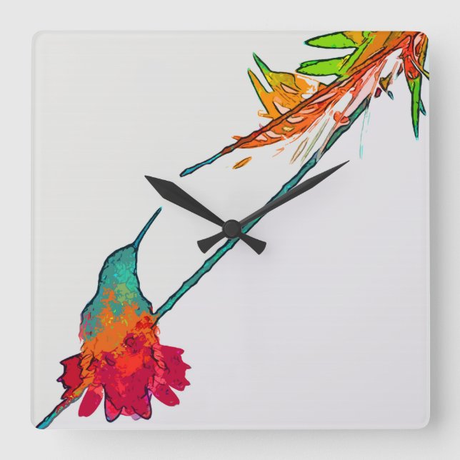 Hummingbird Wall Clock (Front)