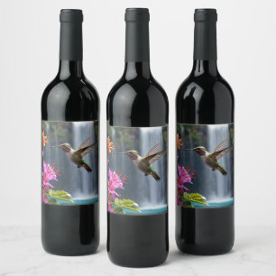 Hummingbird Waterfall Park, Wine Label