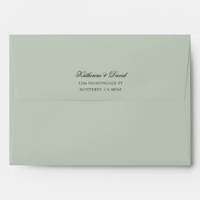 Hummingbird Wedding  Envelope (Back (Top Flap))