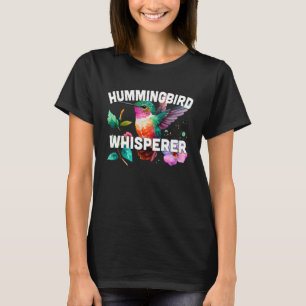 Hummingbird Whisperer Cute Hummingbird Water colou T-Shirt
