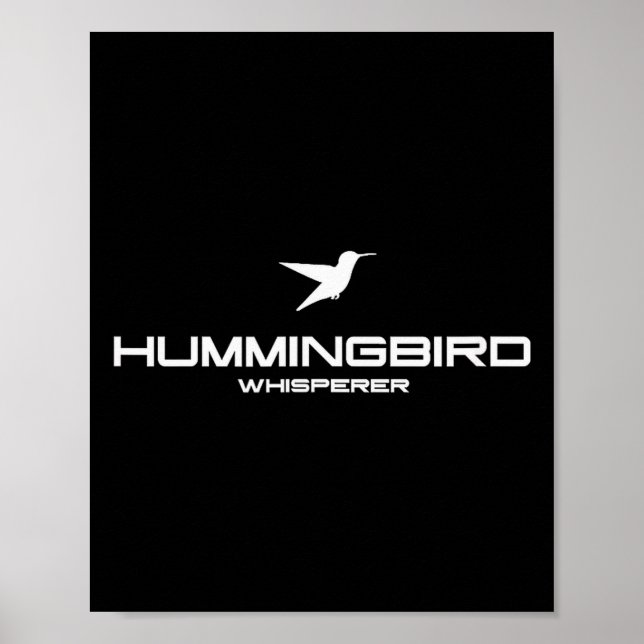 Hummingbird Whisperer Shirt Hummingbird Gift Men W Poster (Front)