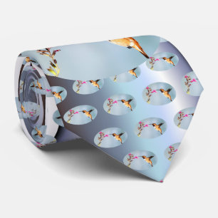 Hummingbird Wild in Nature Tie