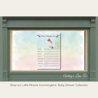 Hummingbird & Wildflower Baby Shower