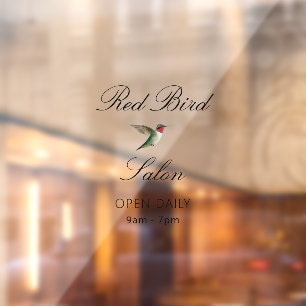 Hummingbird Window Cling