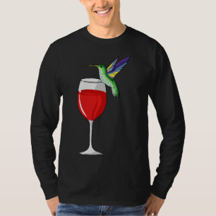Hummingbird Wine Humminbird Hummingbird Bird Wine T-Shirt