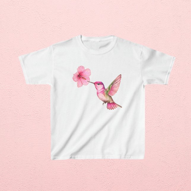 Hummingbird wit Hibiscus Flower T-Shirt (Creator Uploaded)